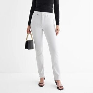 Express 90s slim white jeans nwt size 2R